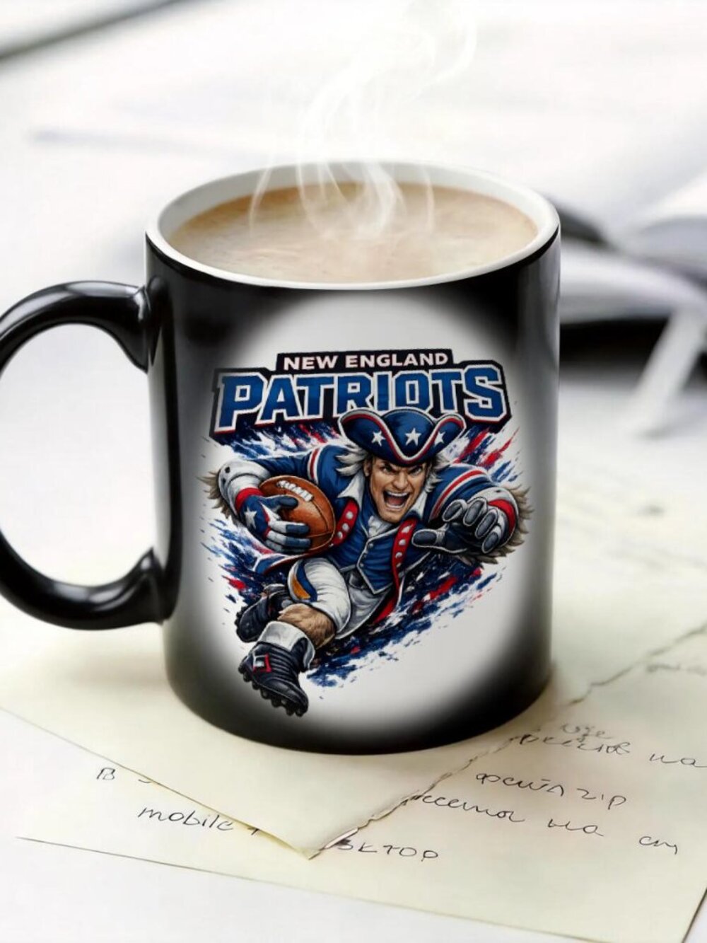 New England Patriots Matte Heat Changing Mug NFL Fan Cup 11oz
